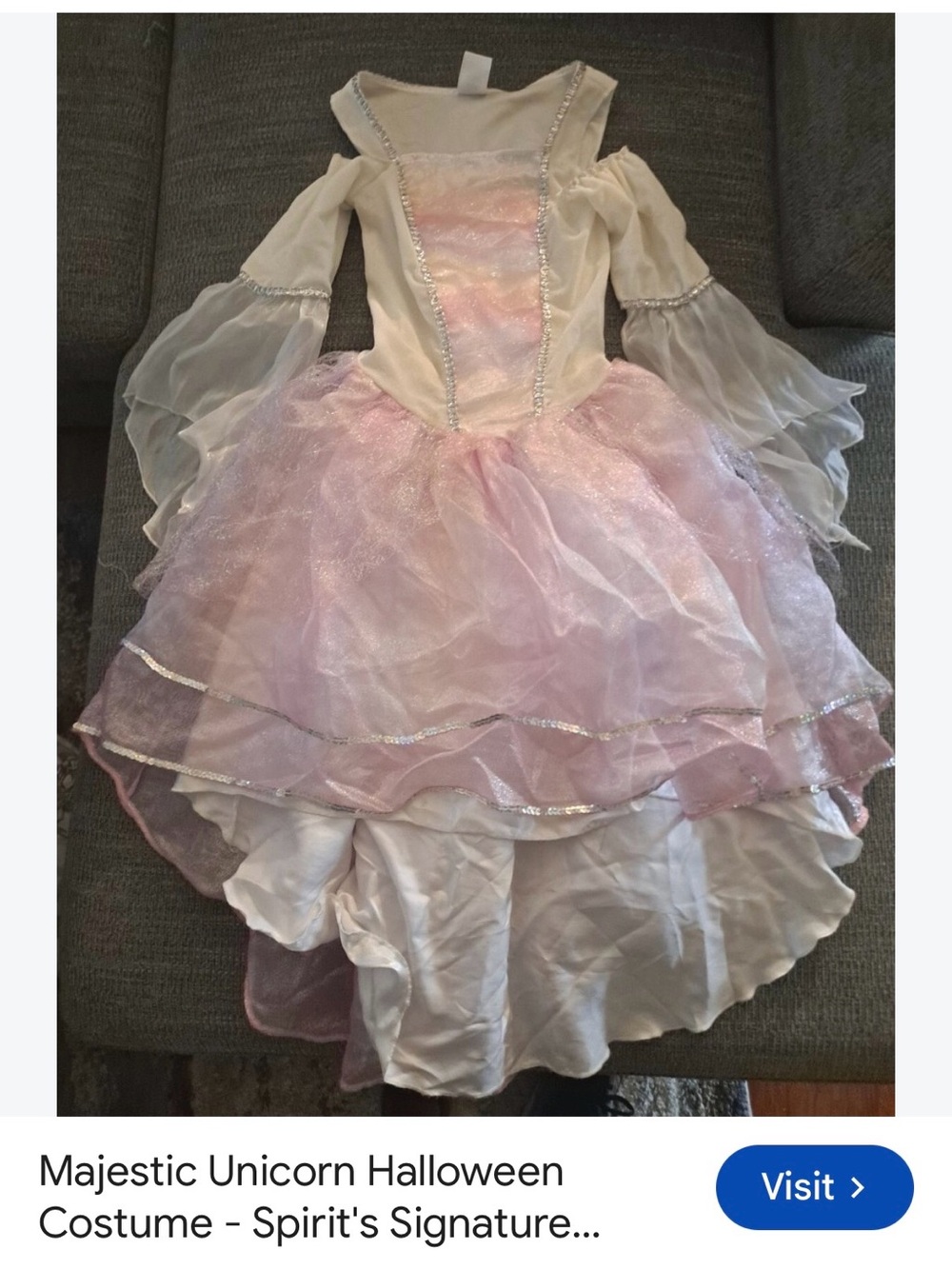 Spirit Pink and Cream Unicorn Princess Costume